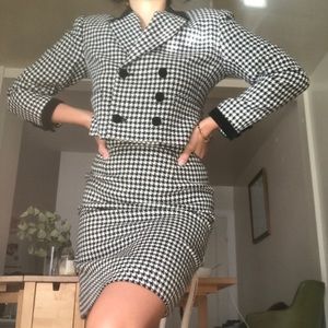 Vintage gingham two piece suit